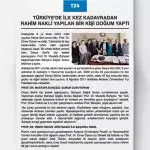 Tıp Tarihine Adımızı Yazdırdık