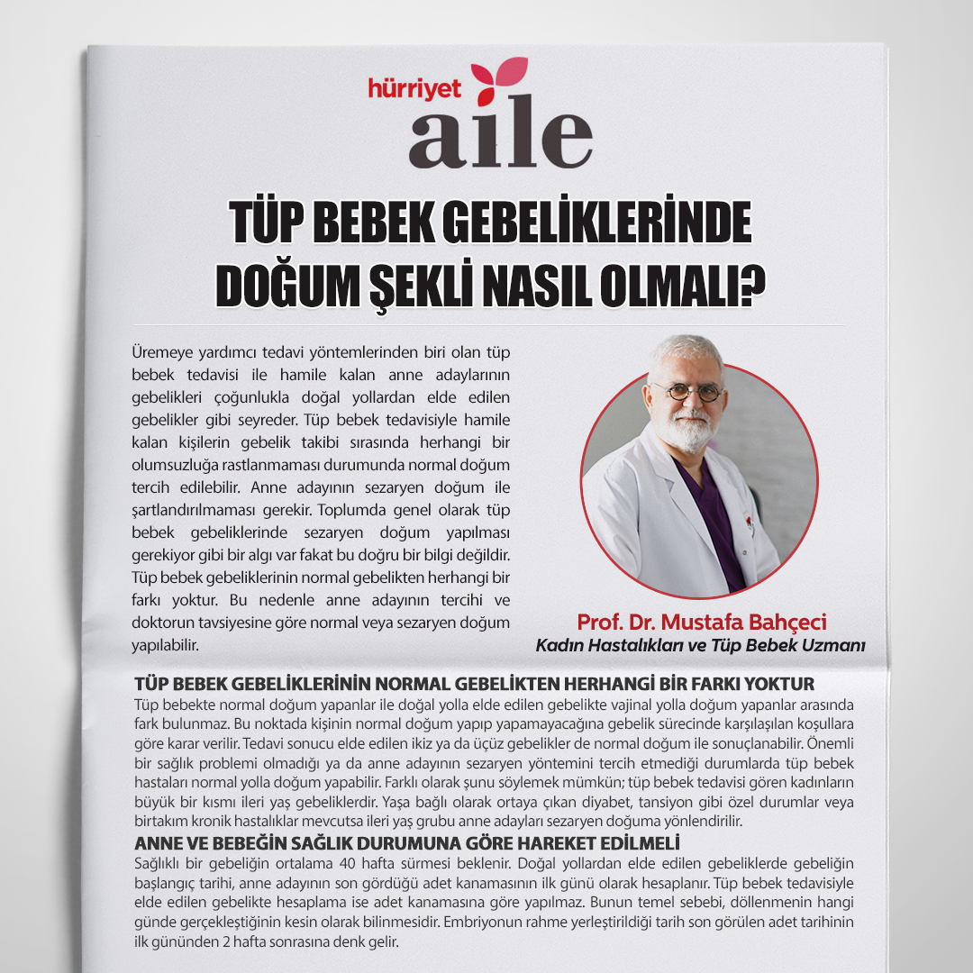 Tüp Bebek Gebeliklerinde Doğum Şekli Nasıl Olmalı?