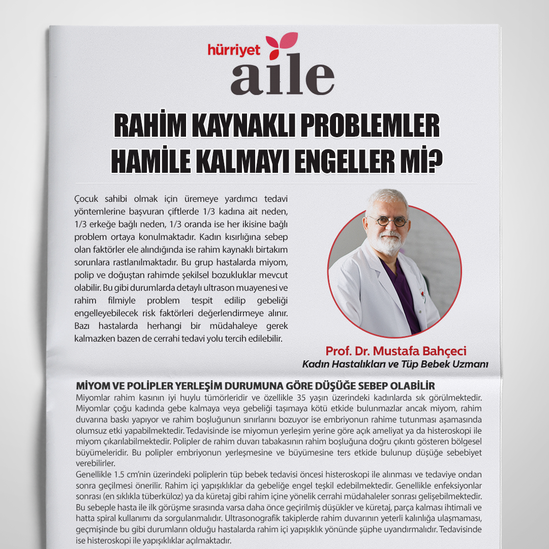 Rahim Kaynaklı Problemler Hamile Kalmayı Engeller mi?