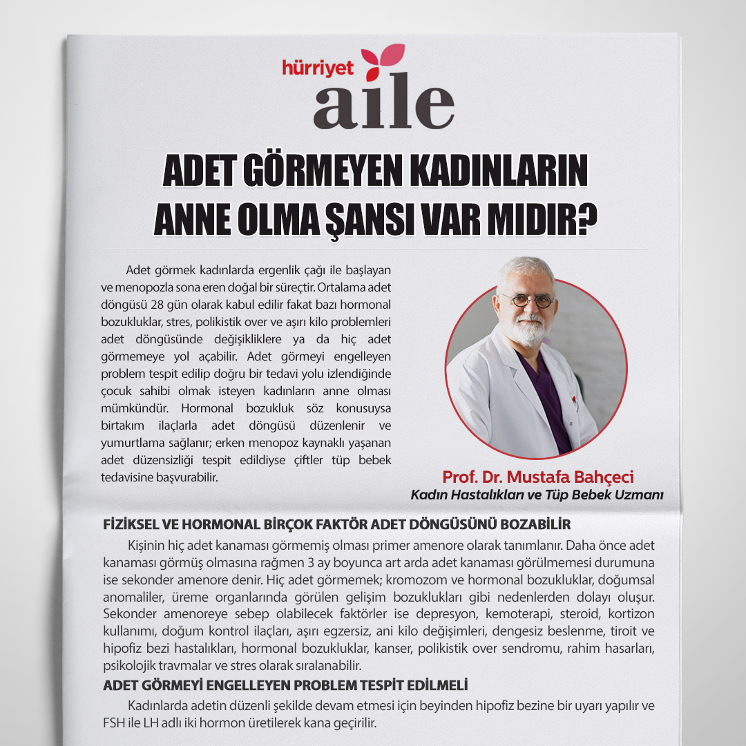 Adet Görmeyen Kadınların Anne Olma Şansı Var mıdır?