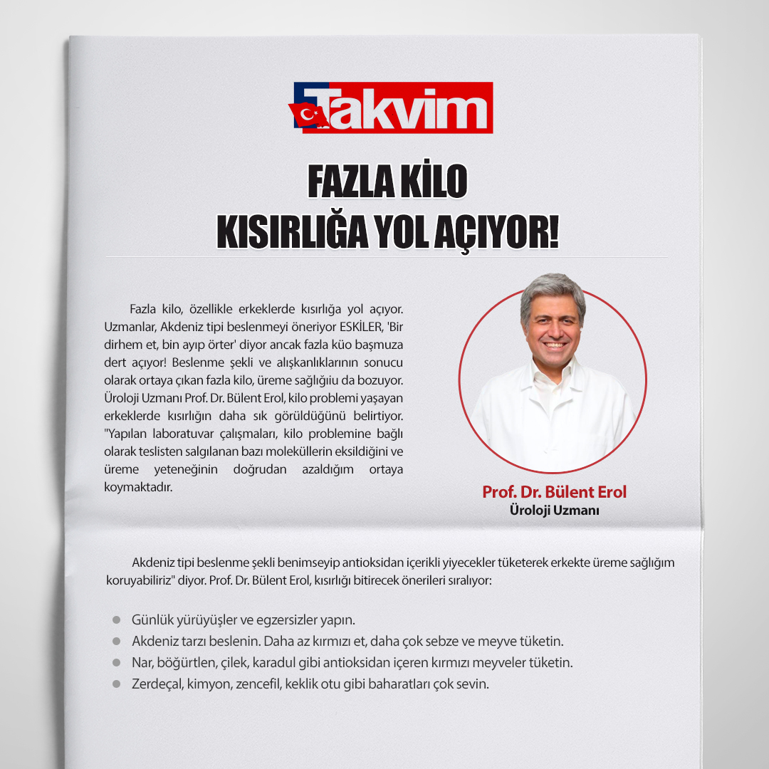 Fazla Kilo Kısırlığa Yol Açıyor!