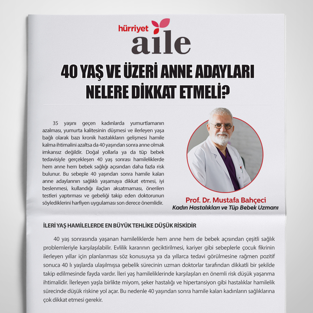 40 Yaş ve Üzeri Anne Adayları Nelere Dikkat Etmelidir?