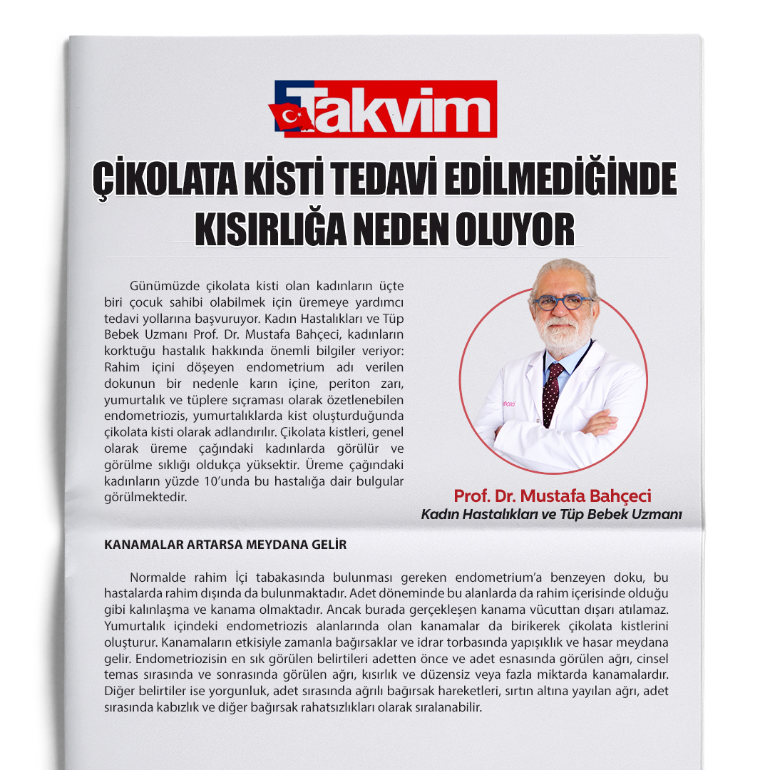 Çikolata Kisti Tedavi Edilmediğinde Kısırlığa Neden Oluyor!