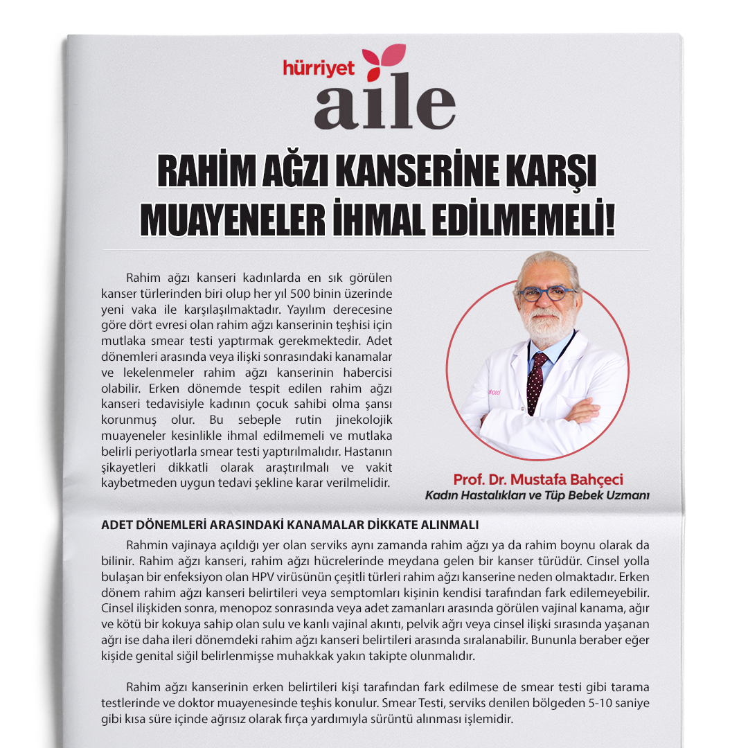 Rahim Ağzı Kanserine Karşı ‘Smear Testi’ Yaptırılmalı!