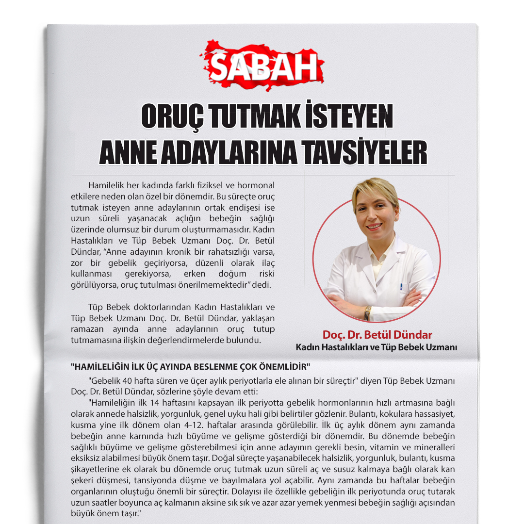 Oruç Tutmak İsteyen Anne Adaylarına Tavsiyeler!