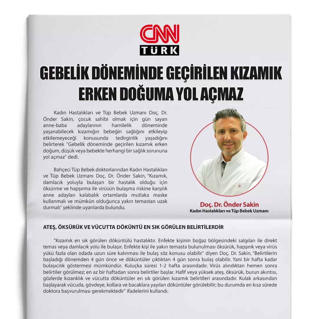 “Gebelik Döneminde Geçirilen Kızamık Erken Doğuma Yol Açmaz”