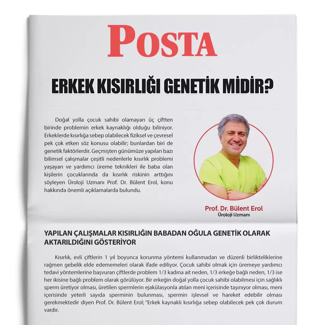Erkekler Kısırlığı Genetik midir?