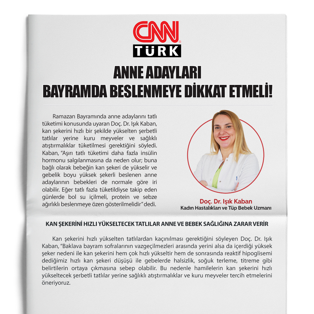 Anne Adayları Bayramda Beslenmeye Dikkat Etmeli!