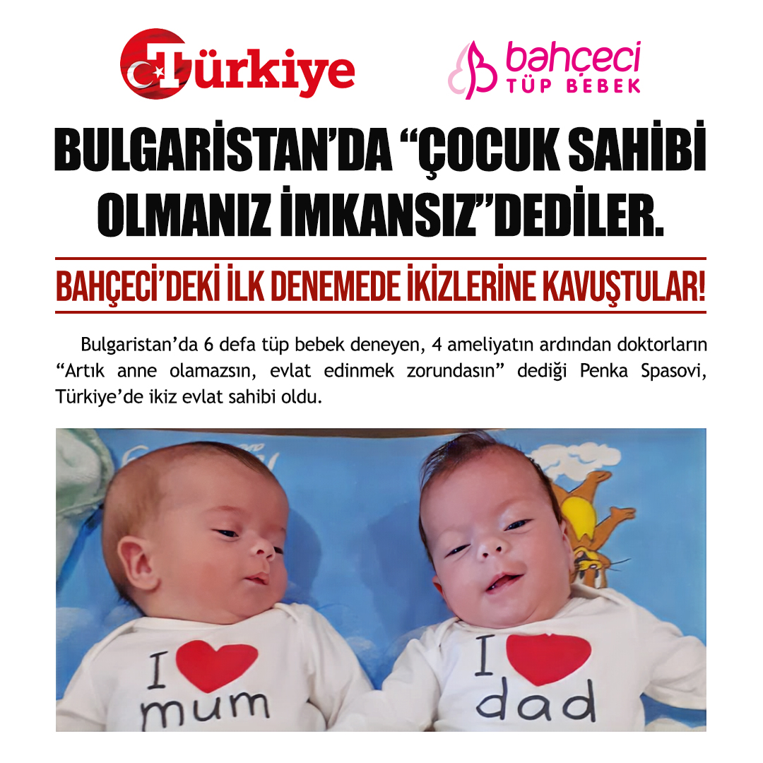 Bulgar Spasovi’ye İkiz Anneler Günü Hediyesi