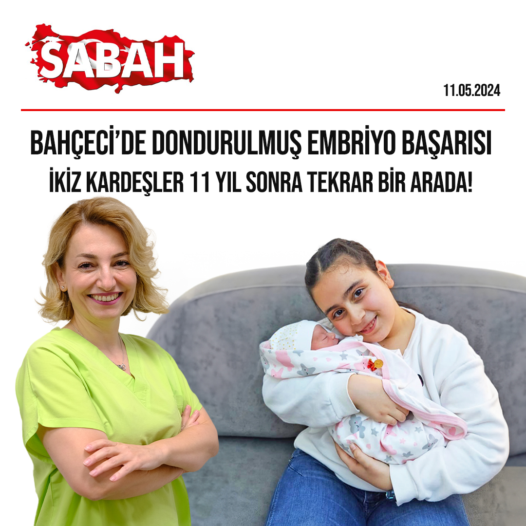 Bahçeci’de Dondurulan Embriyo Başarısı! İkiz Kardeşler 11 Yıl Sonra Tekrar Bir Arada!