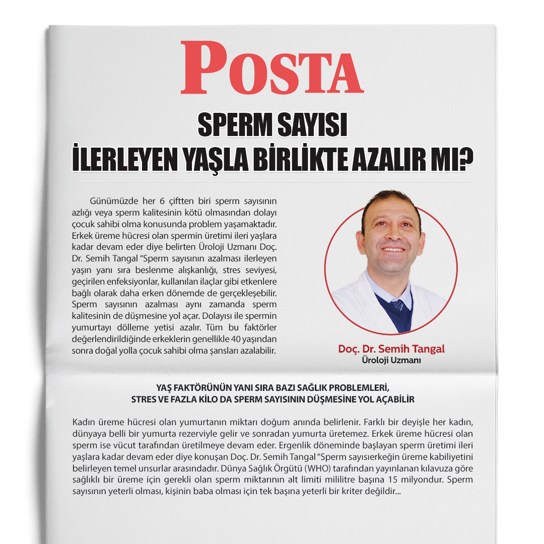 Sperm Sayısı İlerleyen Yaşla Birlikte Azalır Mı?