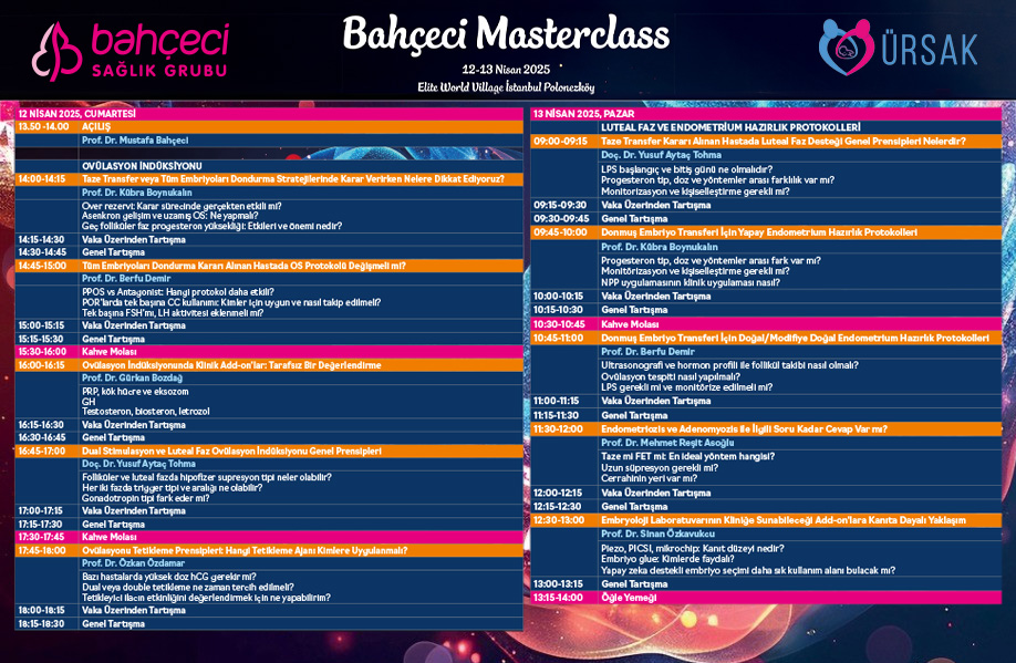 masterclass 1 Bahçeci Tüp Bebek Merkezi